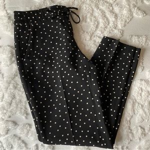Ann Taylor | Dress Pants Slim | Polka Dot tie waist